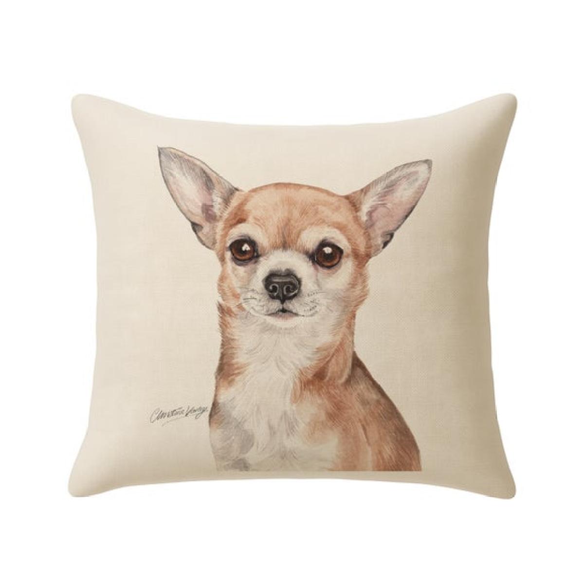 Christine Varley Chihuahua Square Cushion – image 3