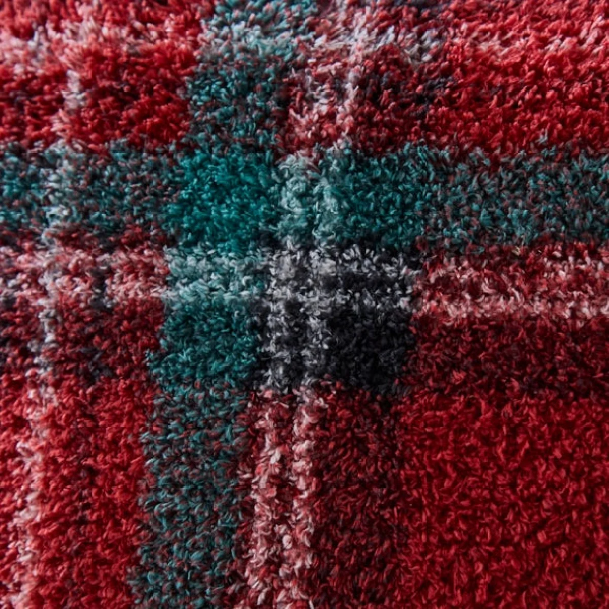 Tartan Sherpa Square Cushion – image 2