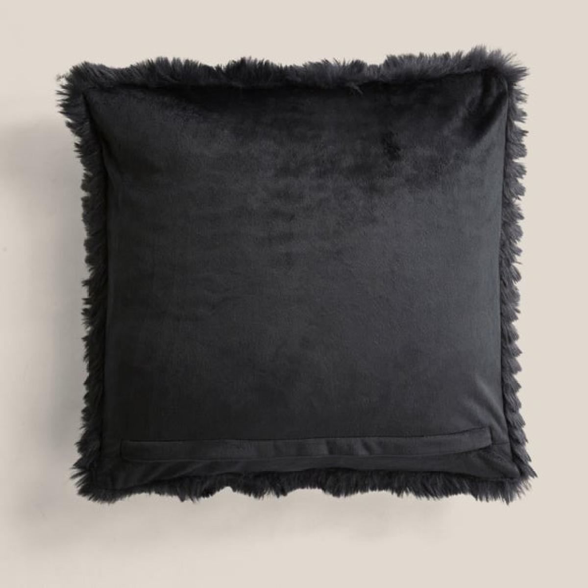Feather Fur Square Cushion – image 4