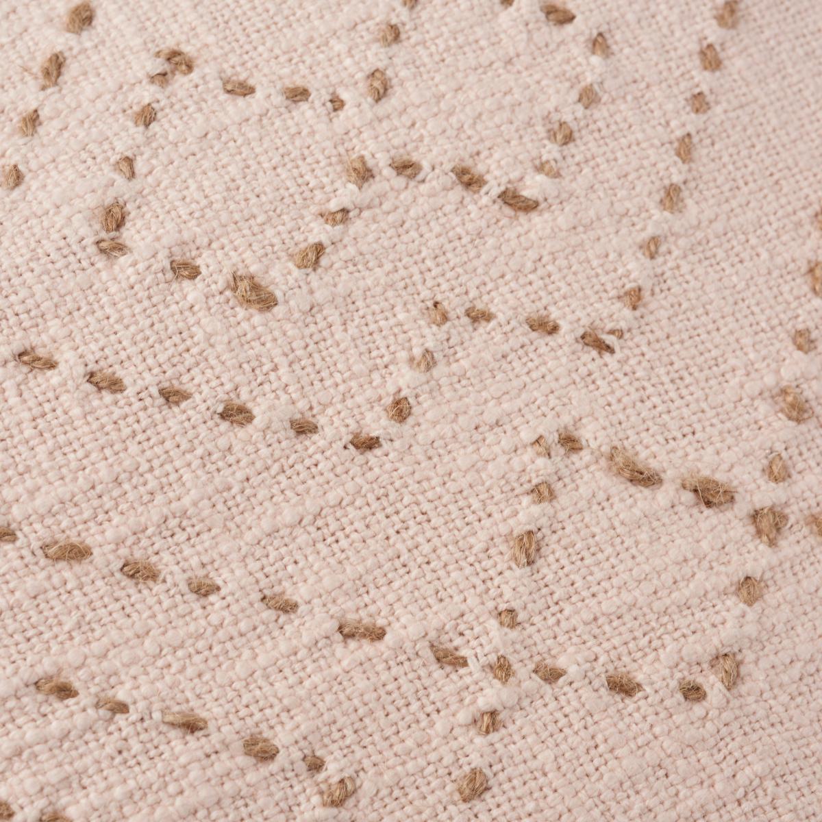 Boho Jute Embroidered Cushion Blush – image 3