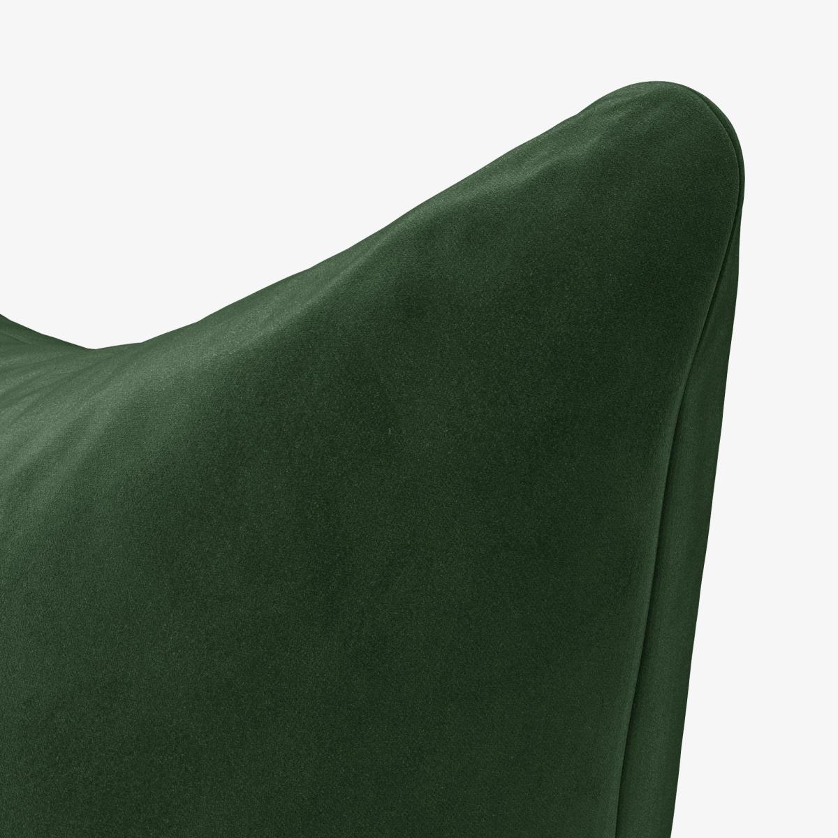 Cosy Velvet Scatter Cushion Cosy Velvet Bottle Green – image 2