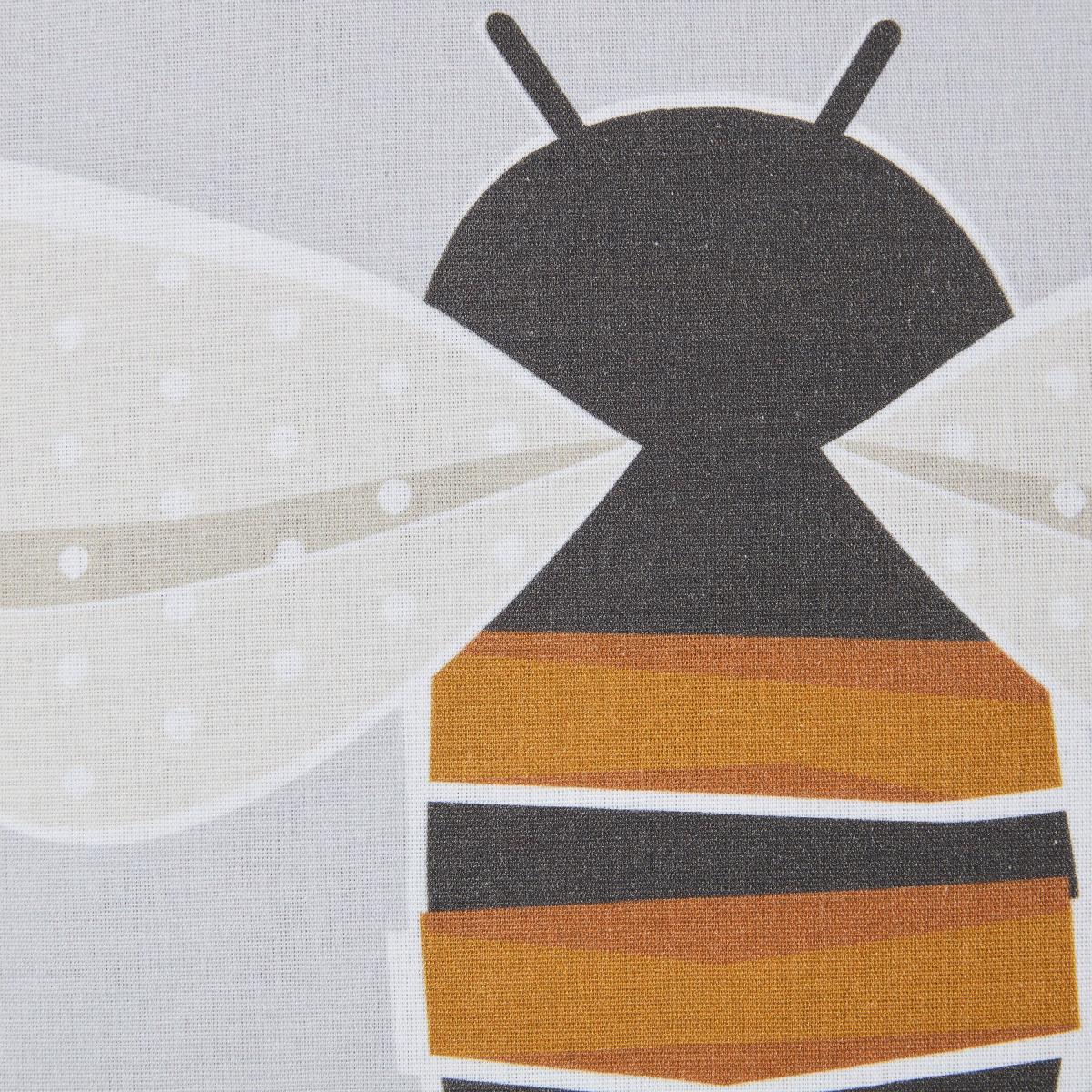 Geo Bee Printed Cushion Grey Grey/Yellow – image 4