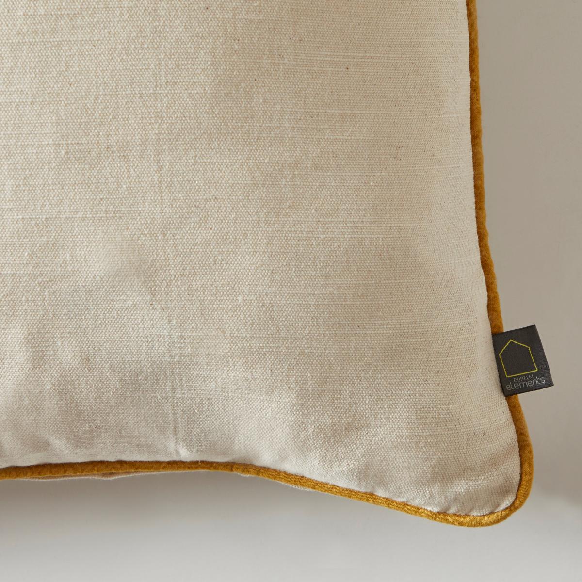 Elements Contrast Piped Cushion Yellow/White – image 4