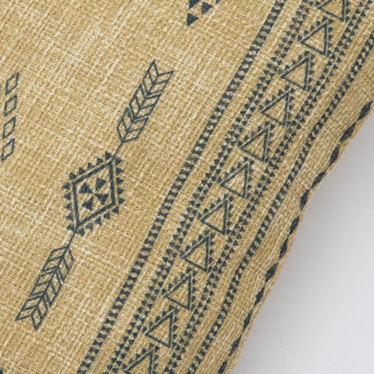 Simply Green Aztec Print Cushion Cream – image 3