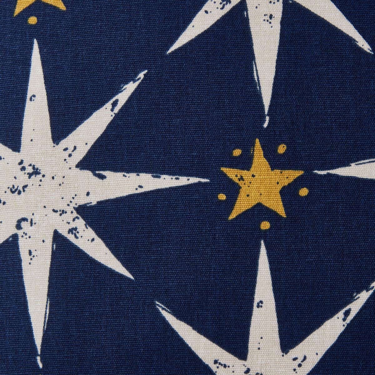 Printed Star Cushion Navy – image 3