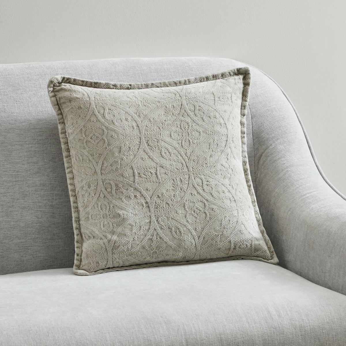 Stone Washed Chenille Cushion Stone – image 1