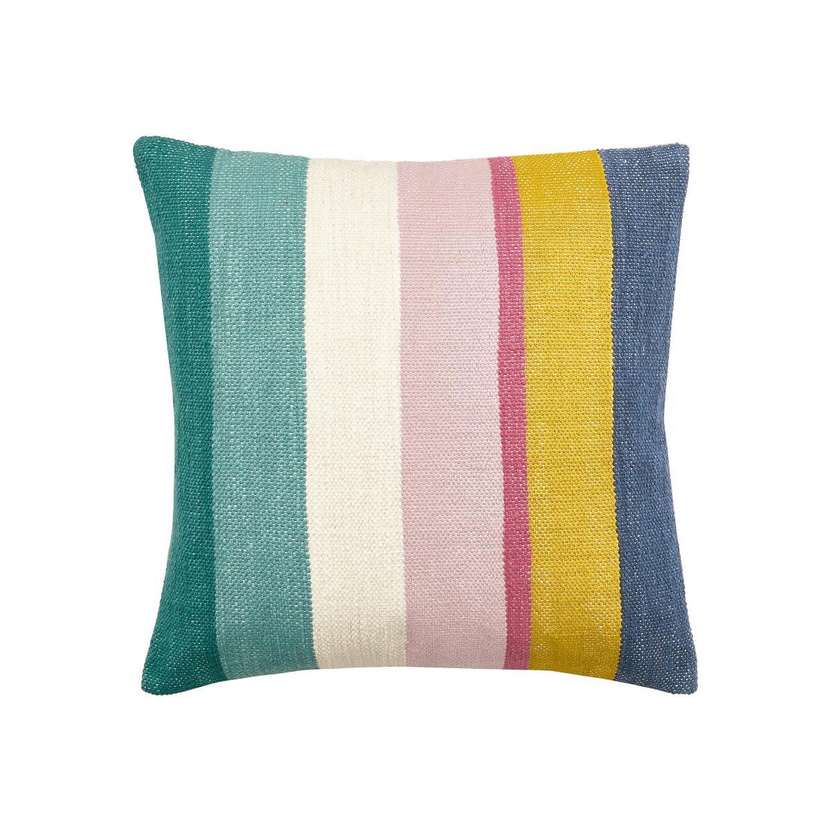 Joules Cotswold Woven Stripe Cushion MultiColoured – image 1