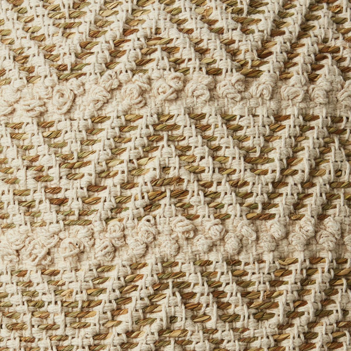Jute and Cotton Zig Zag Cushion Natural Natural – image 4