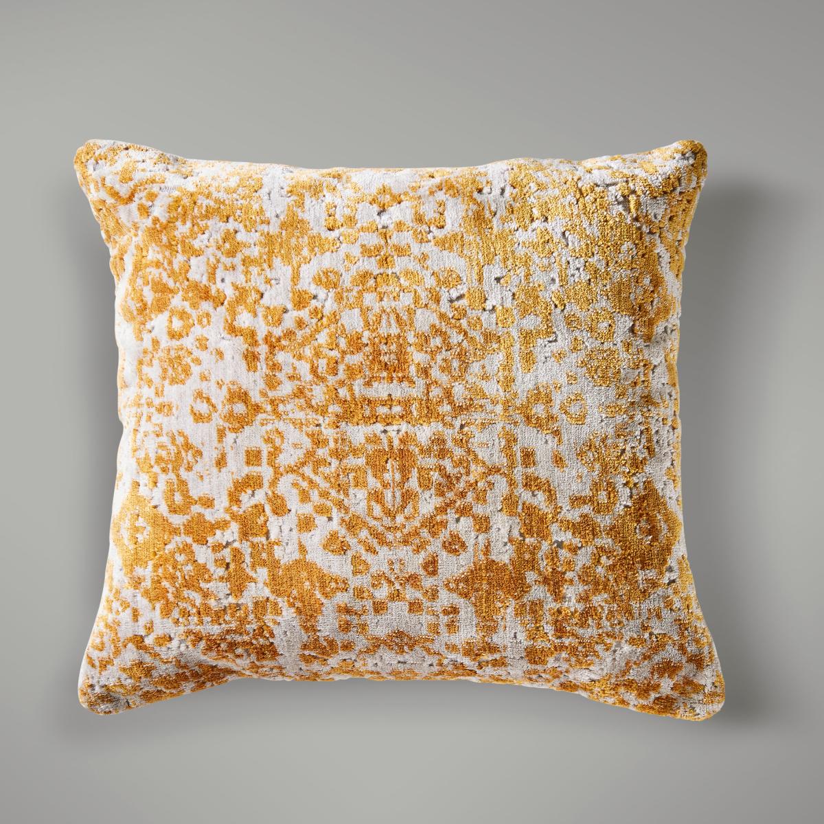 Opulent Velvet Cushion Gold Gold/White – image 1