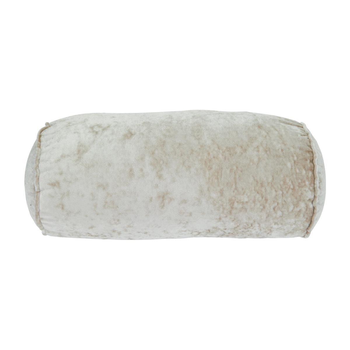 Bolster Crushed Velour Cushion Brown and Grey – image 1