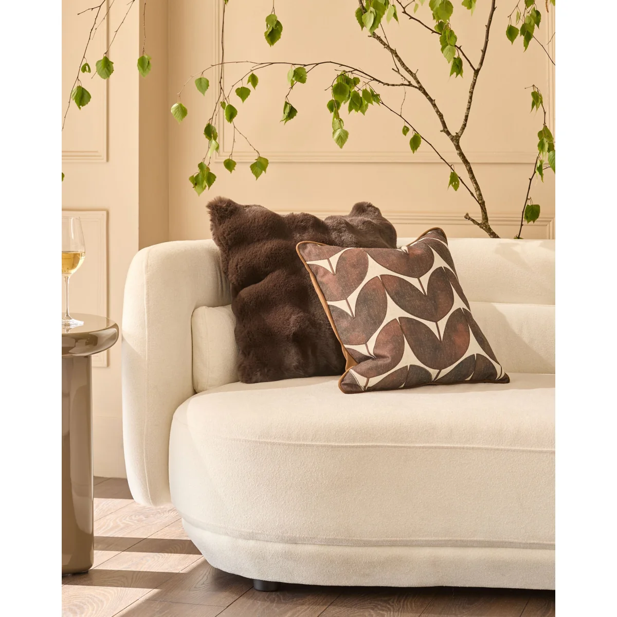 Nova chocolate large cushion – image 2