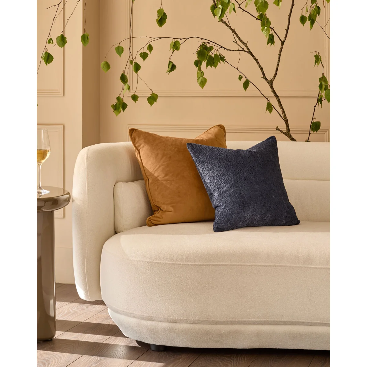 Harlene navy medium cushion – image 2