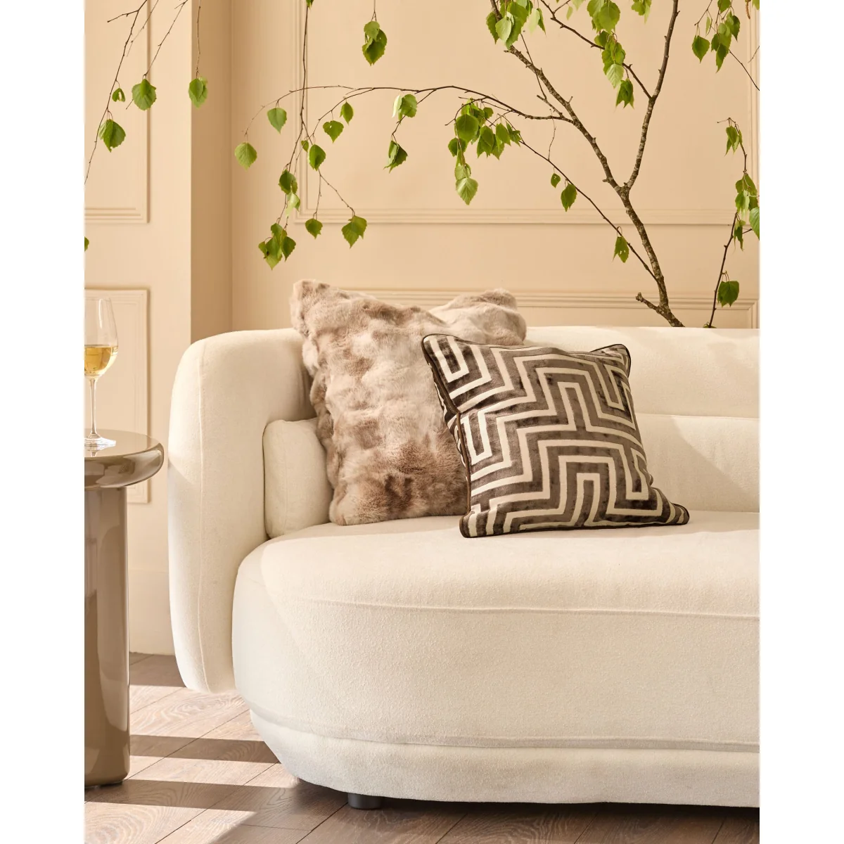 Imani chocolate medium cushion – image 2
