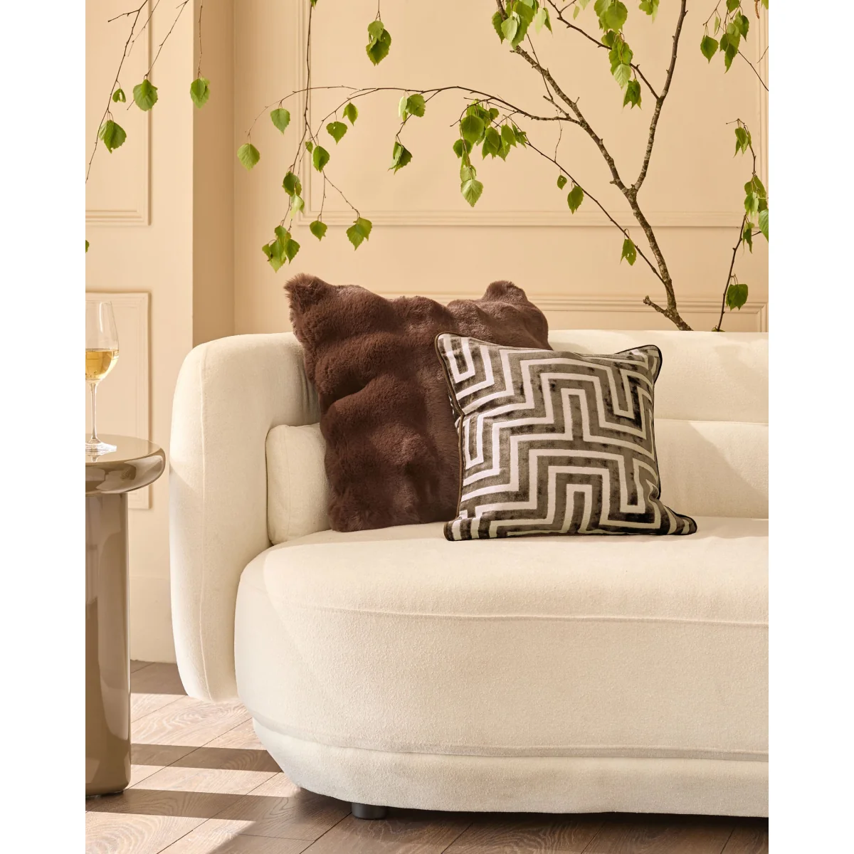 Imani chocolate medium cushion – image 3