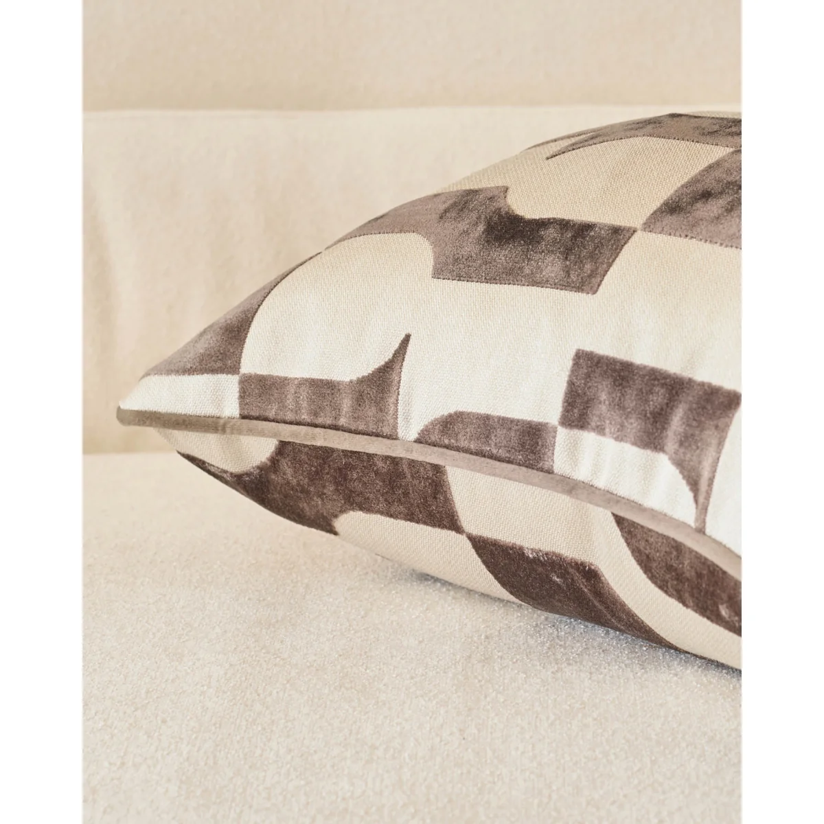 Bridget chocolate medium cushion – image 3