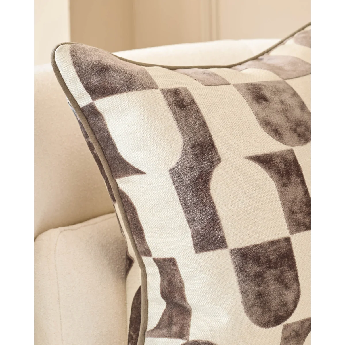 Bridget chocolate medium cushion – image 4