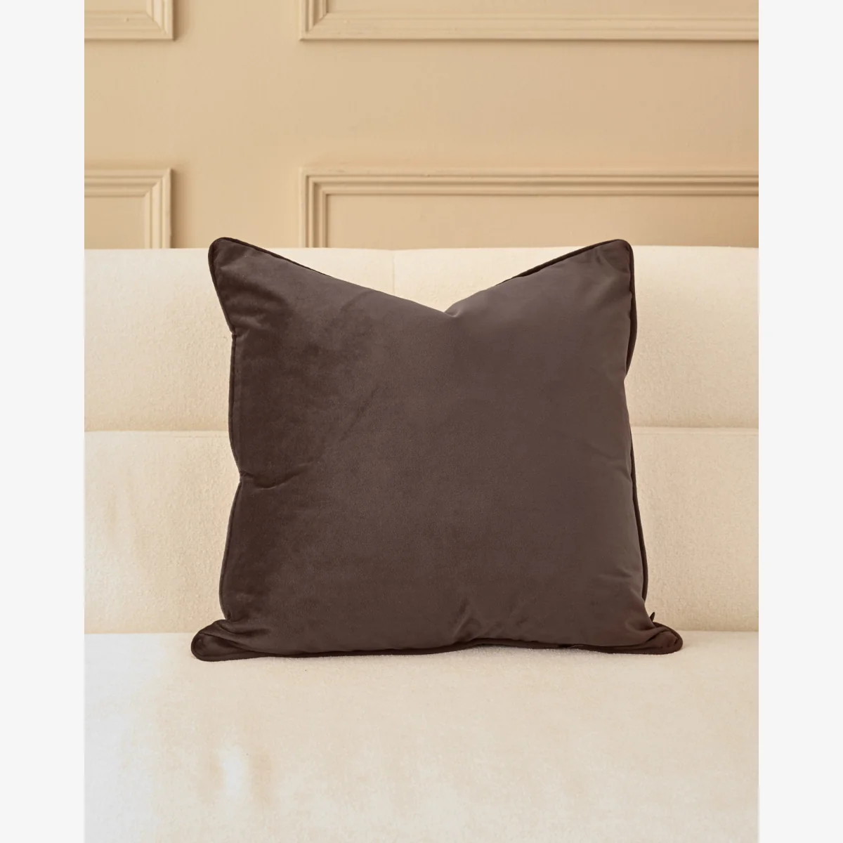 Luca chocolate medium cushion – image 1