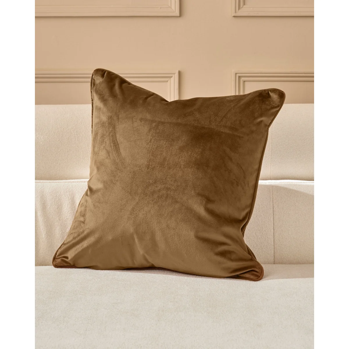 Micah chocolate medium cushion – image 2