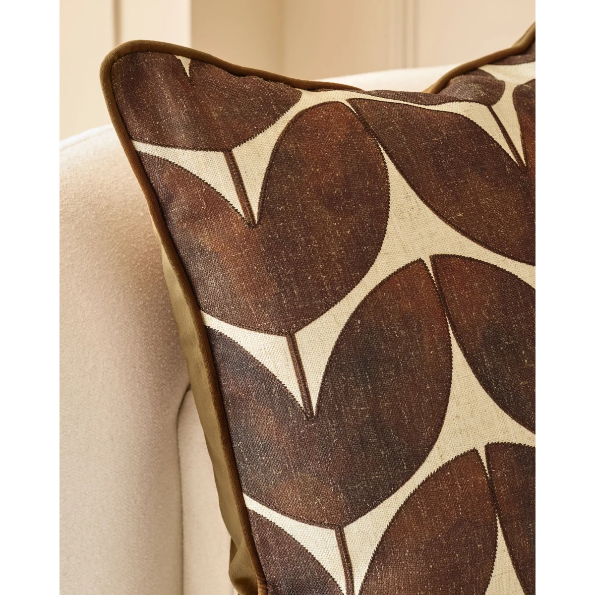 Micah chocolate medium cushion – image 5