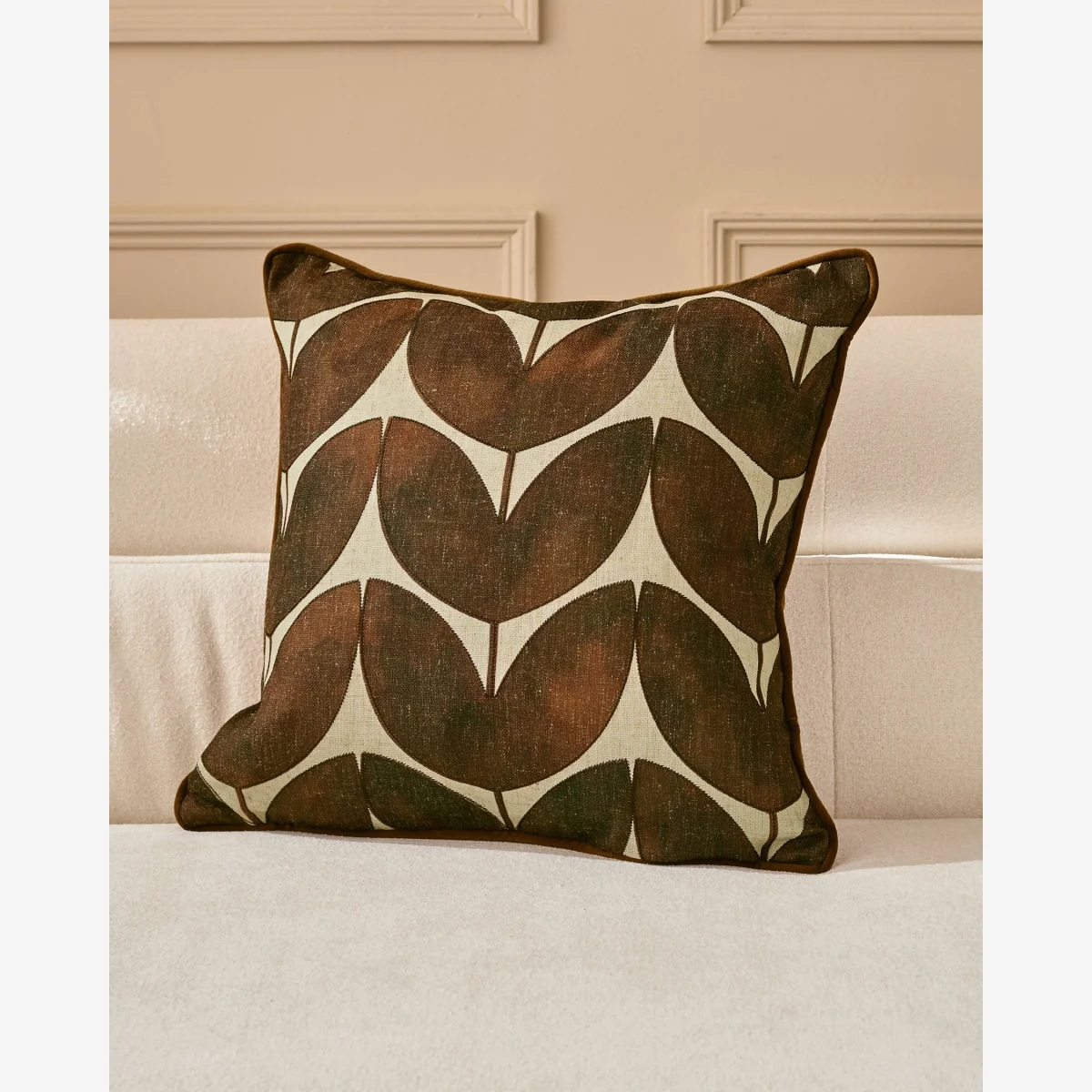 Micah chocolate medium cushion – image 1
