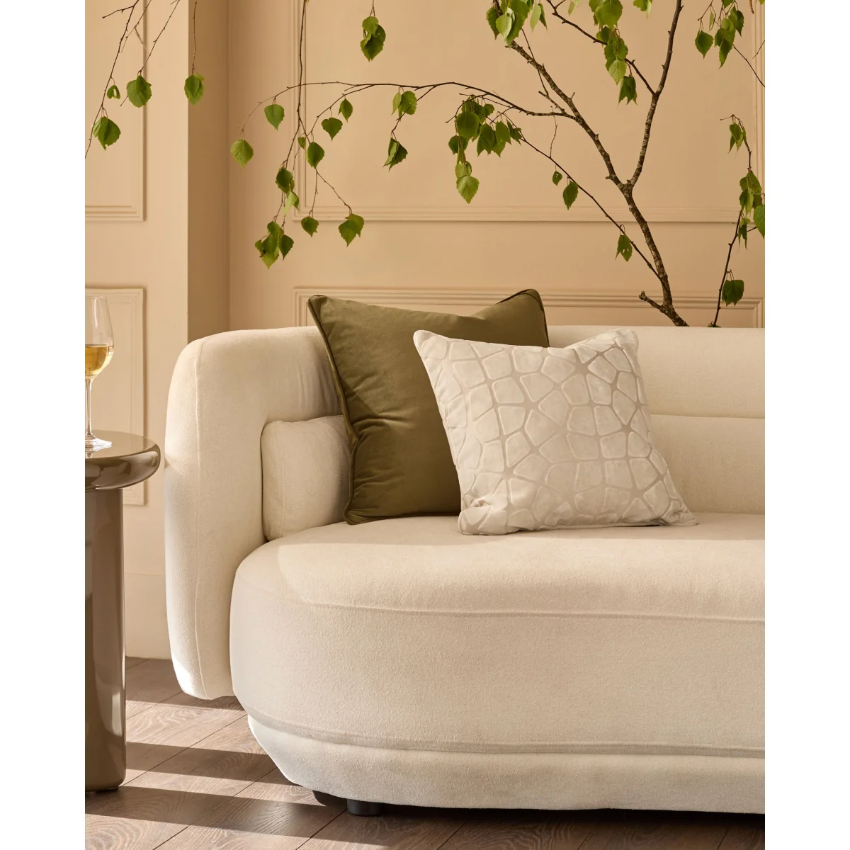 Cassidy ivory medium cushion – image 2