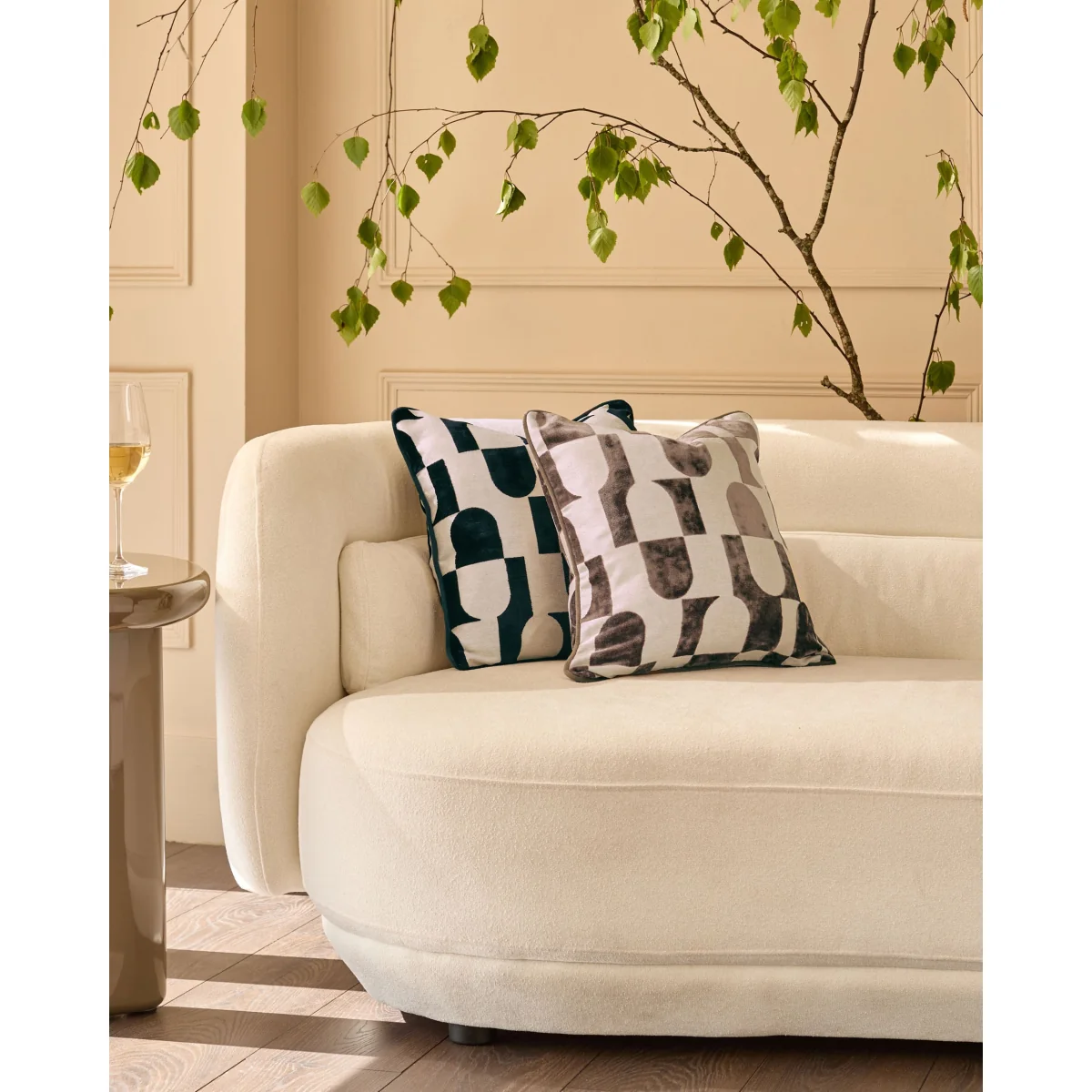 Bridget black medium cushion – image 2