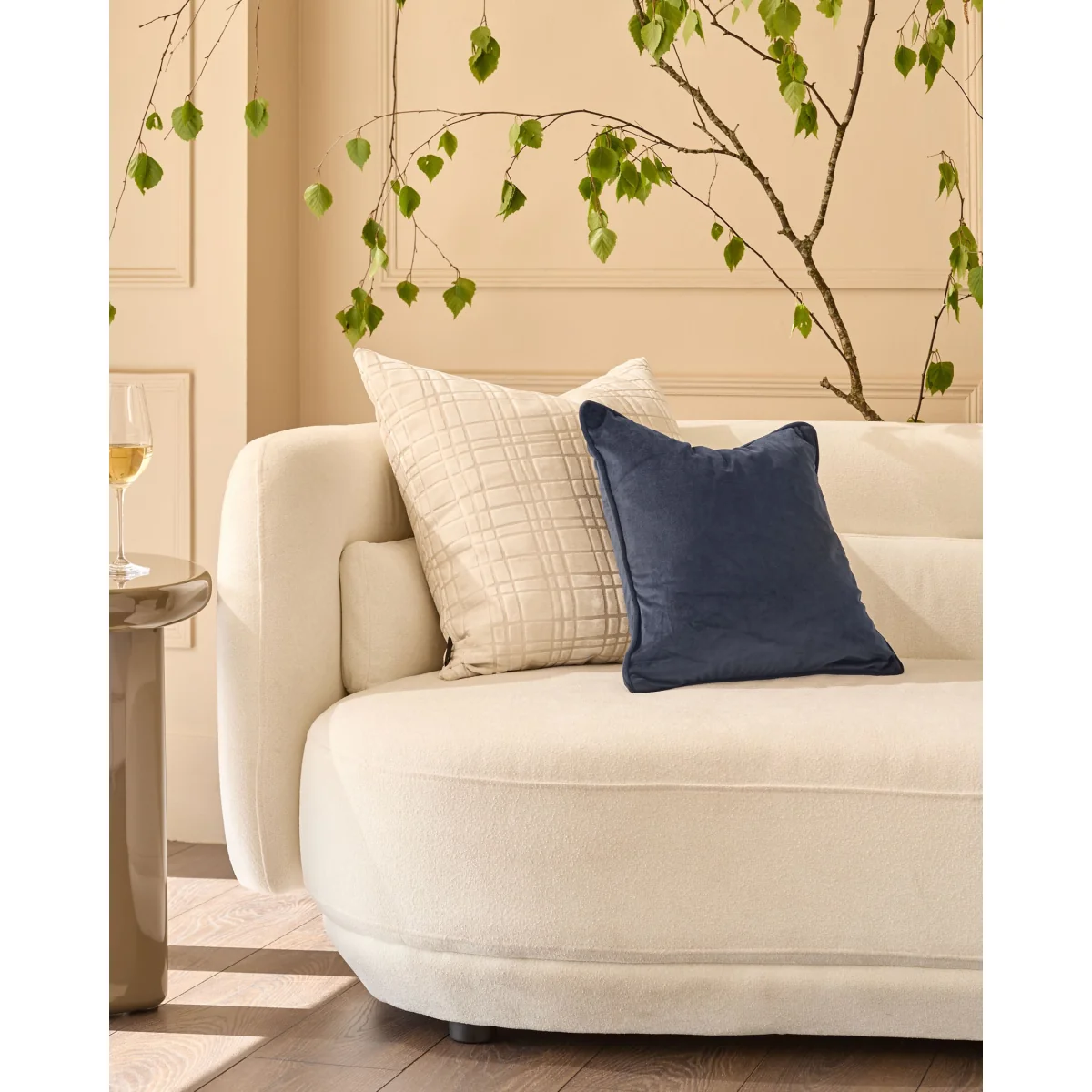 Luca navy medium cushion – image 2