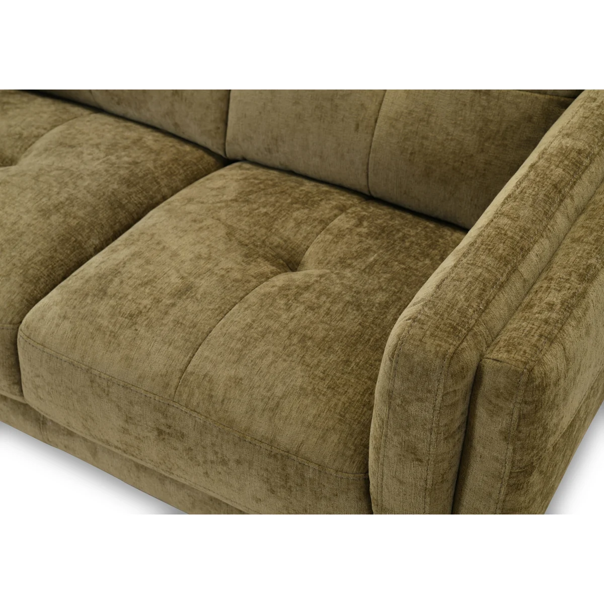 Soren 3 Seater 2 Cushion Fabric Sofa - Linen - Sofas and Armchairs – image 2