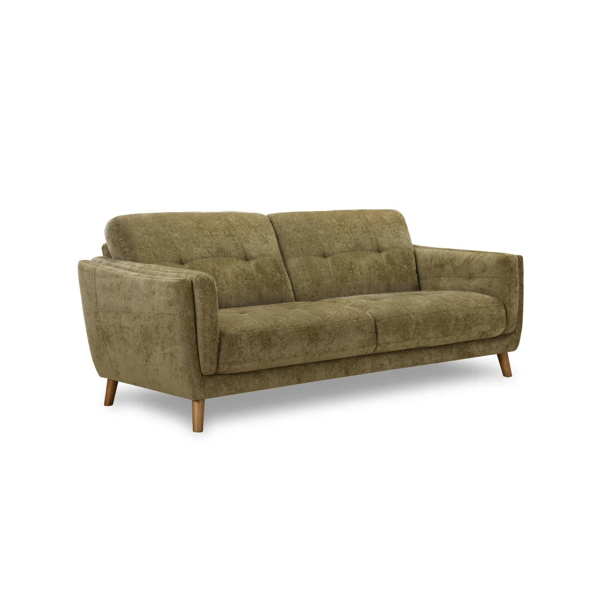 Soren 3 Seater 2 Cushion Fabric Sofa - Linen - Sofas and Armchairs – image 4