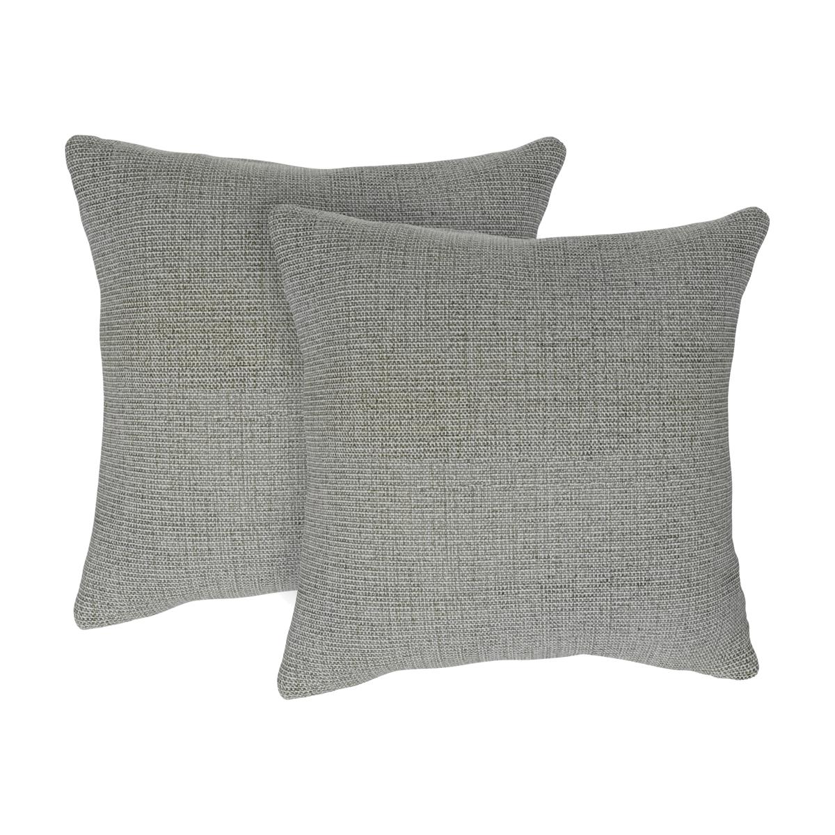 The Lounge Co. - Pair of Large Scatter Cushions - Chinchilla Paw