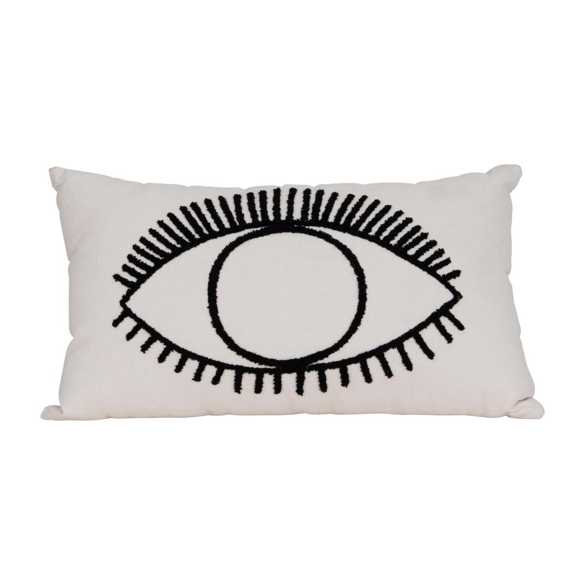 Eye Embroidered Cushion – image 1