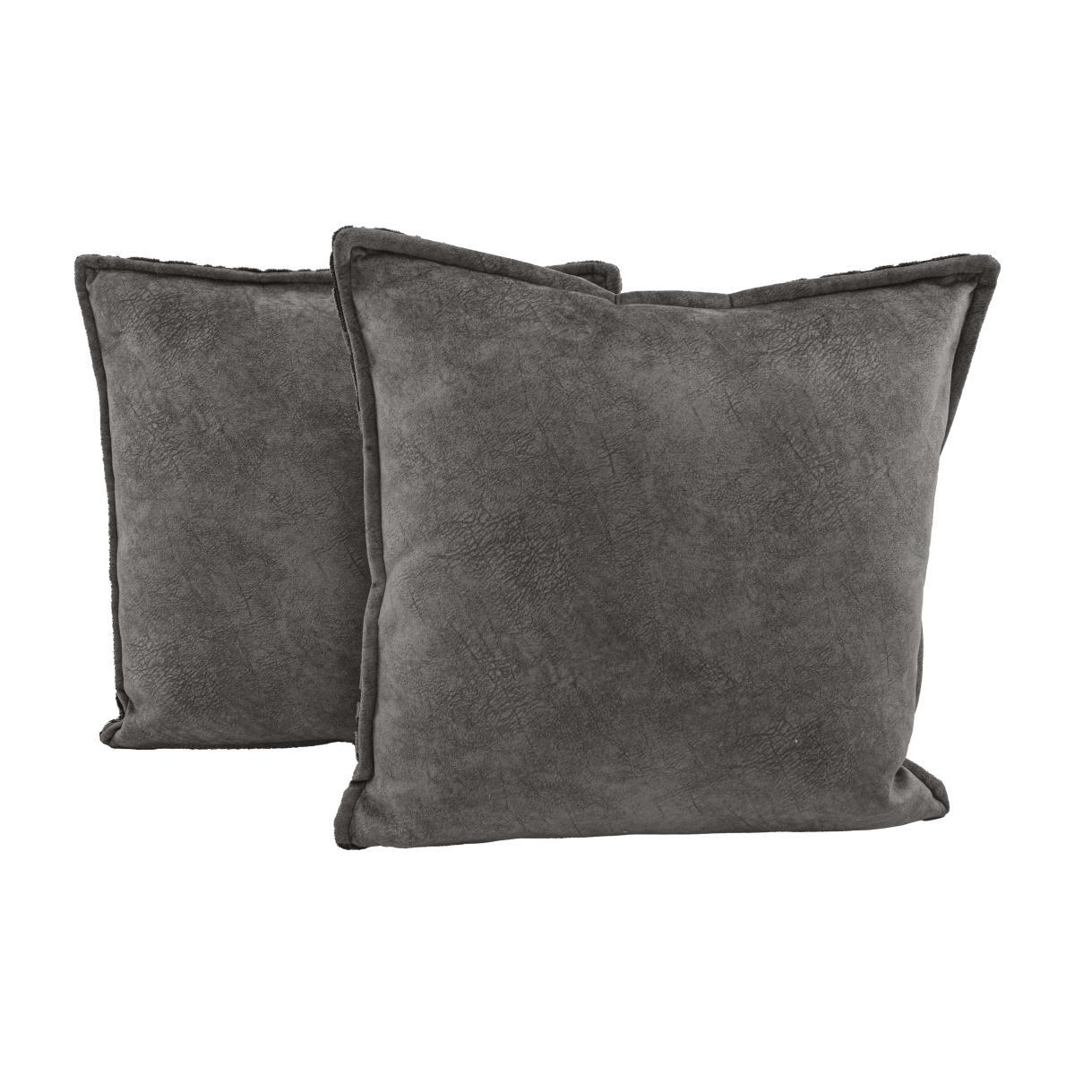 Amora Pair of Plain Fabric Cushions