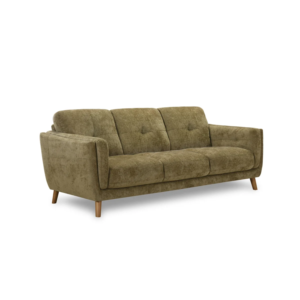 Soren 3 Seater 3 Cushion Fabric Sofa - Linen - Sofas and Armchairs – image 4