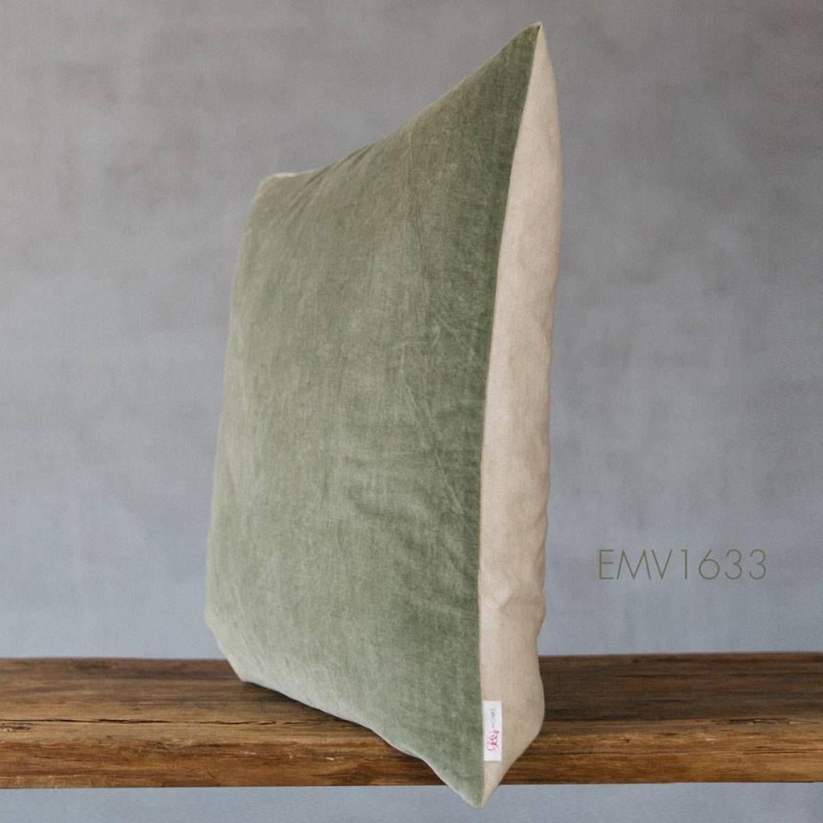 Moss Green Velvet Large Square Cushion – image 7