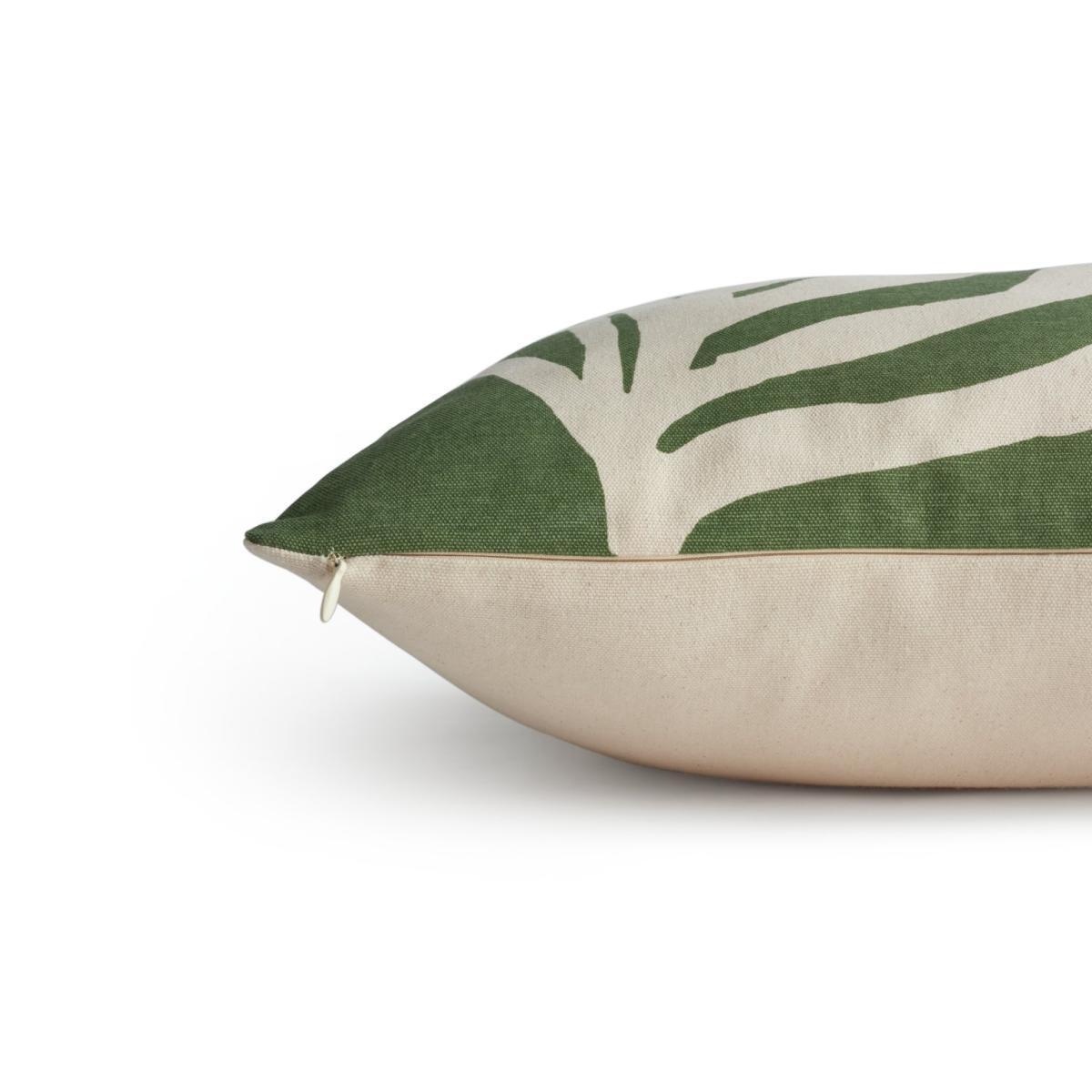 Habitat Leaf Print Cushion - Green - 43x43cm – image 5