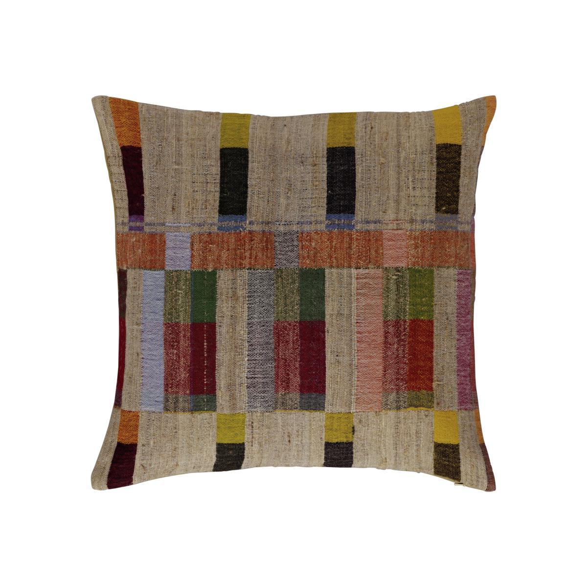 Habitat Edric Hand-Woven Cushion - Multicoloured - 45x45cm