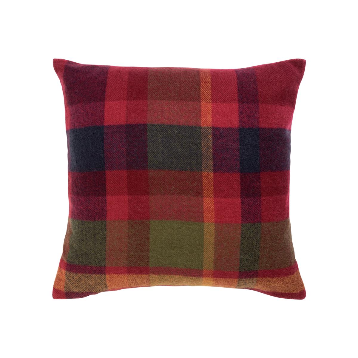 Habitat Check Print Cushion - Multicoloured - 43x43cm – image 1
