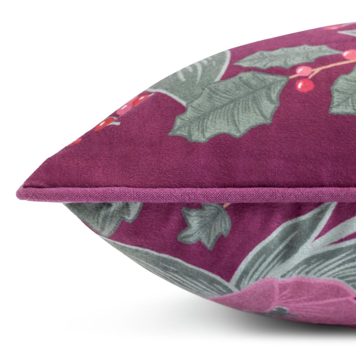 Habitat Floral Berry Print Cushion - Multicoloured - 43x43cm – image 4