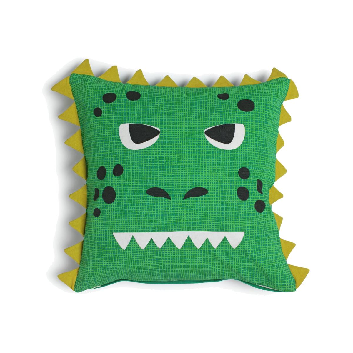 Habitat Kids Dino Cushion - Green - 43x43cm – image 1