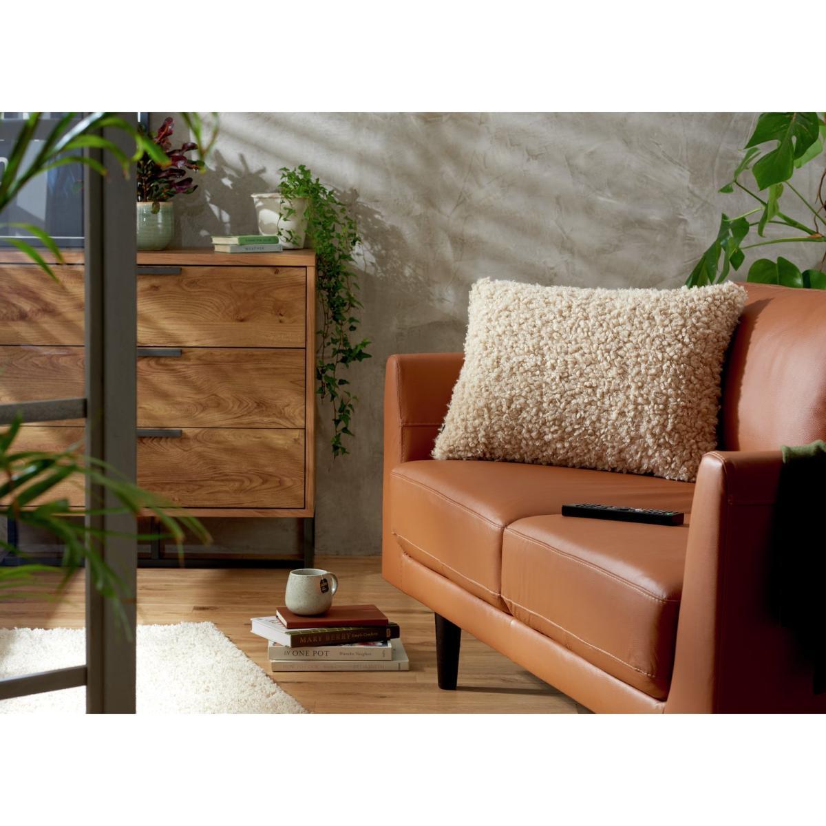 Habitat Borg Rectangular Cushion - Oatmeal - 40x58cm – image 3