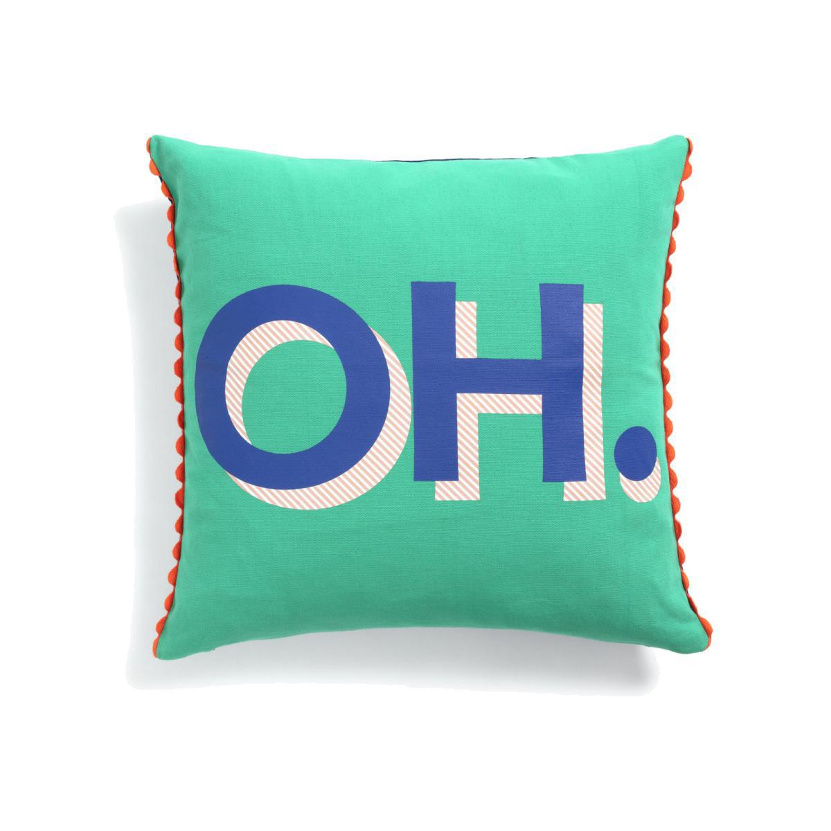 Habitat Studio OH Graphic Patterned Cushion - Green – image 1