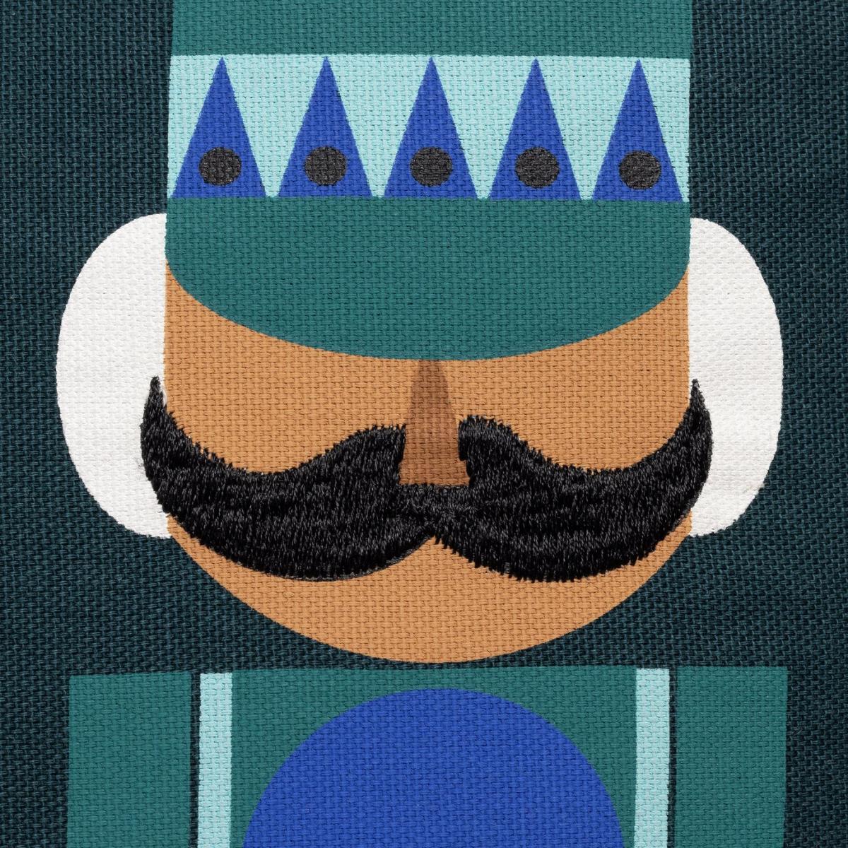Habitat Christmas Nutcracker Cushion -Multicoloured -43x43cm – image 2