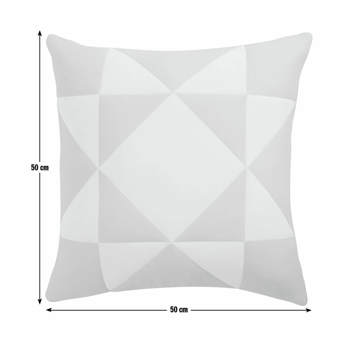 Habitat Quilted Motif Cushion Neutral - 50x50cm – image 5