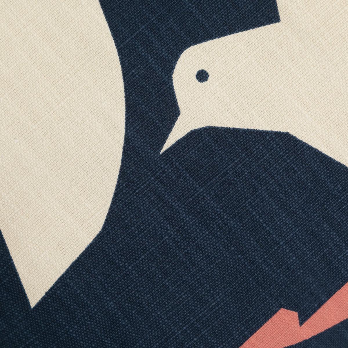 Habitat Folktale Bird Print Cushion Cover- Navy - 43x43cm – image 5