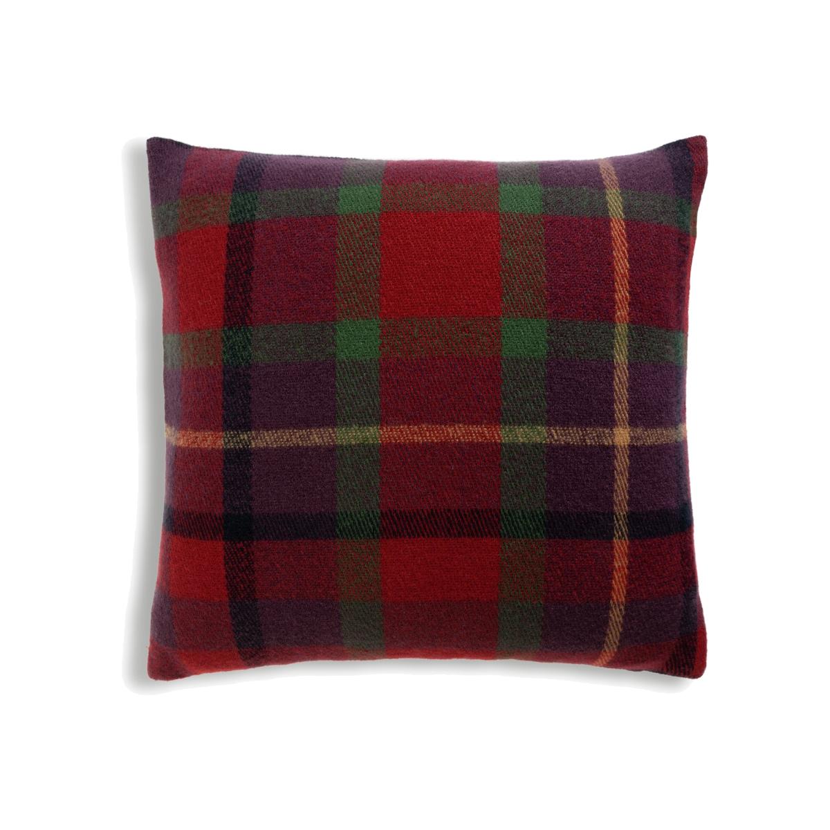 Habitat Sherpa Check Cushion - Multicoloured - 43x43cm – image 1