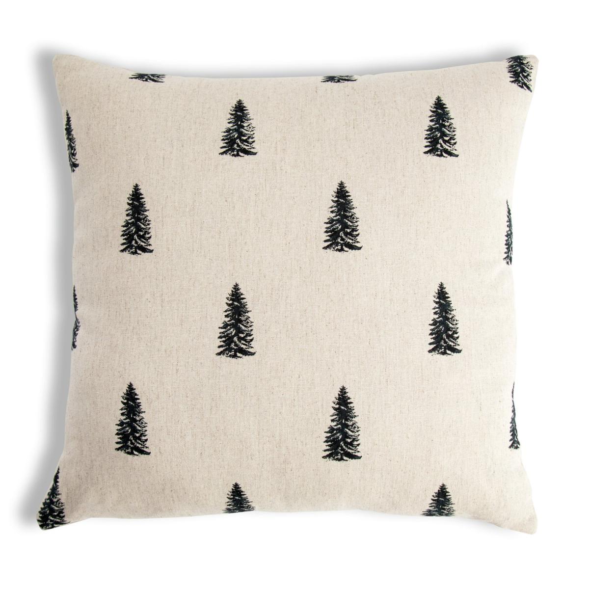 Habitat Graphic Tree Print Cushion - Grey - 43X43cm – image 4