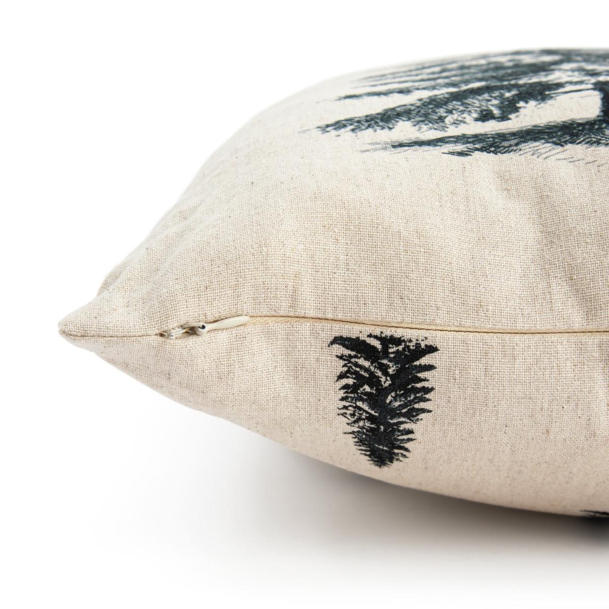 Habitat Graphic Tree Print Cushion - Grey - 43X43cm – image 5