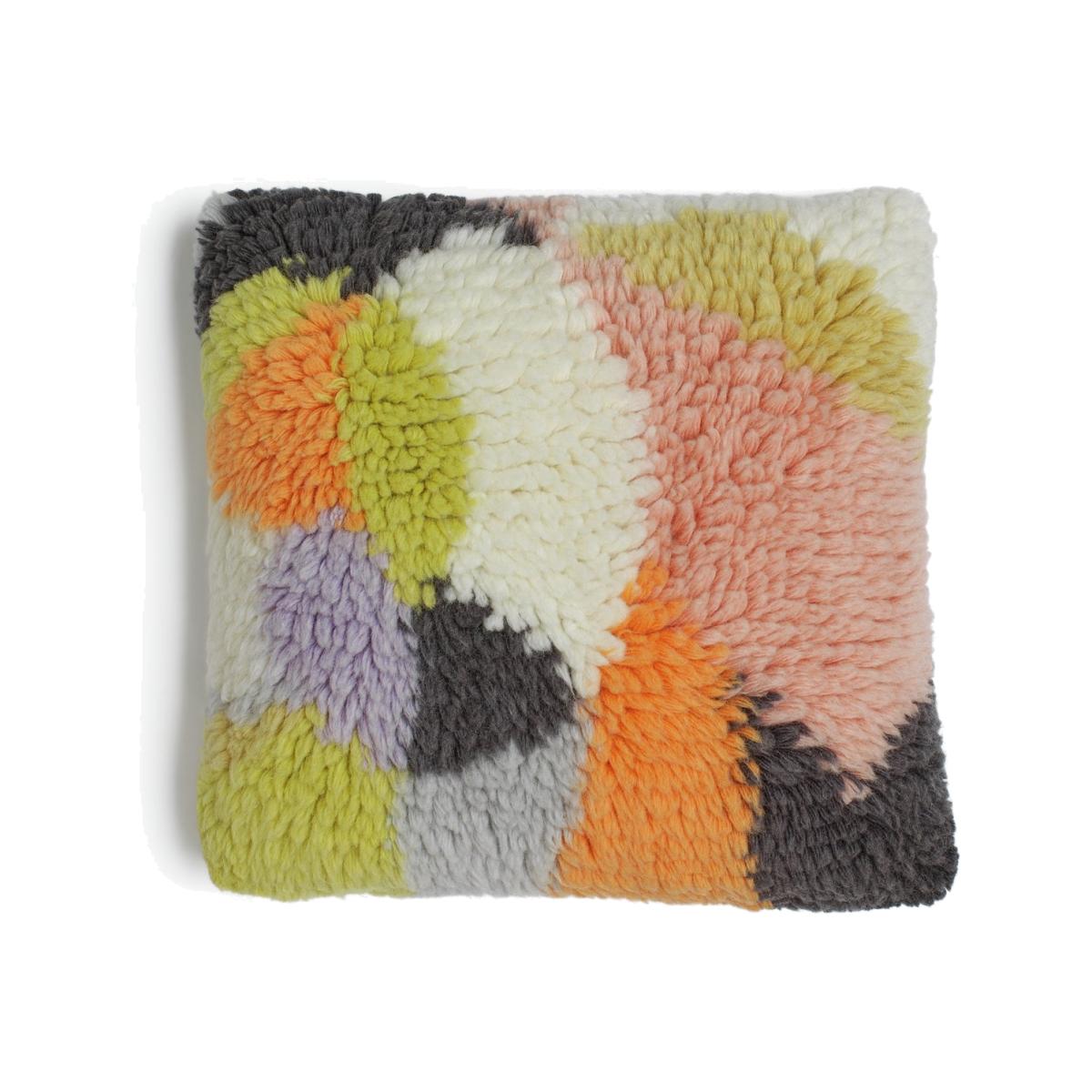 Habitat Tufted Nora Wool Cushion - Multi - 50x50cm