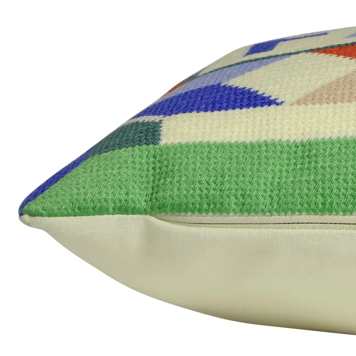 Habitat Bright Falala Knitted Cushion Cream - 50x30cm – image 4