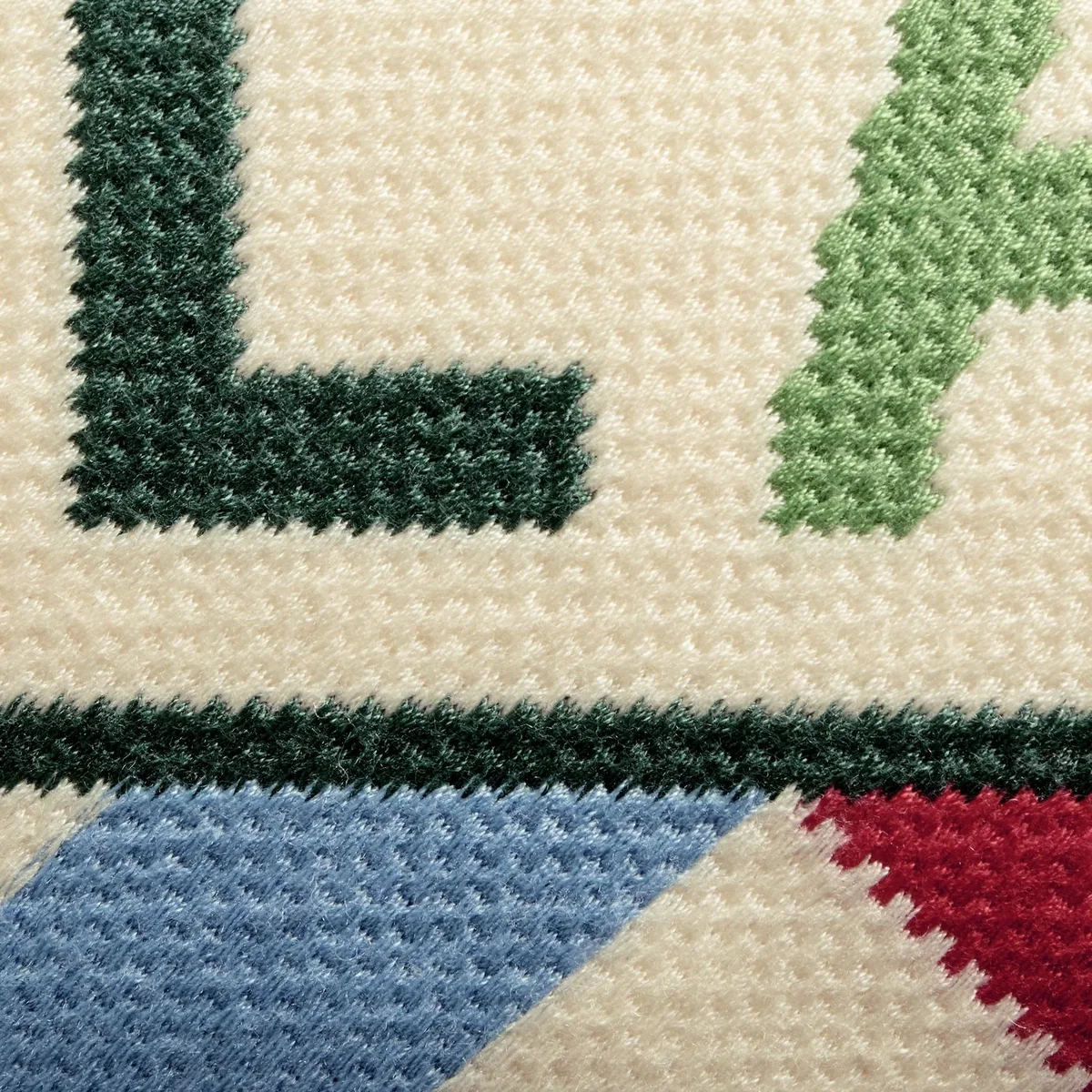 Habitat Bright Falala Knitted Cushion Cream - 50x30cm – image 5